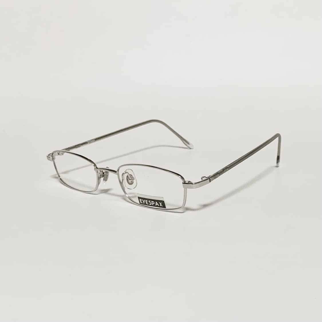 1002 빈티지 데드스탁 메탈 안경테 실버 스퀘어 가벼운 직사각형 데일리 상품이미지3