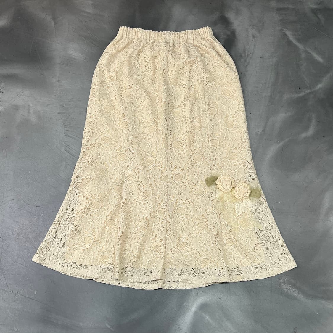 lassiette 플라워 펀칭 슬리브리스+스커트 셋업 y18156  상품이미지7