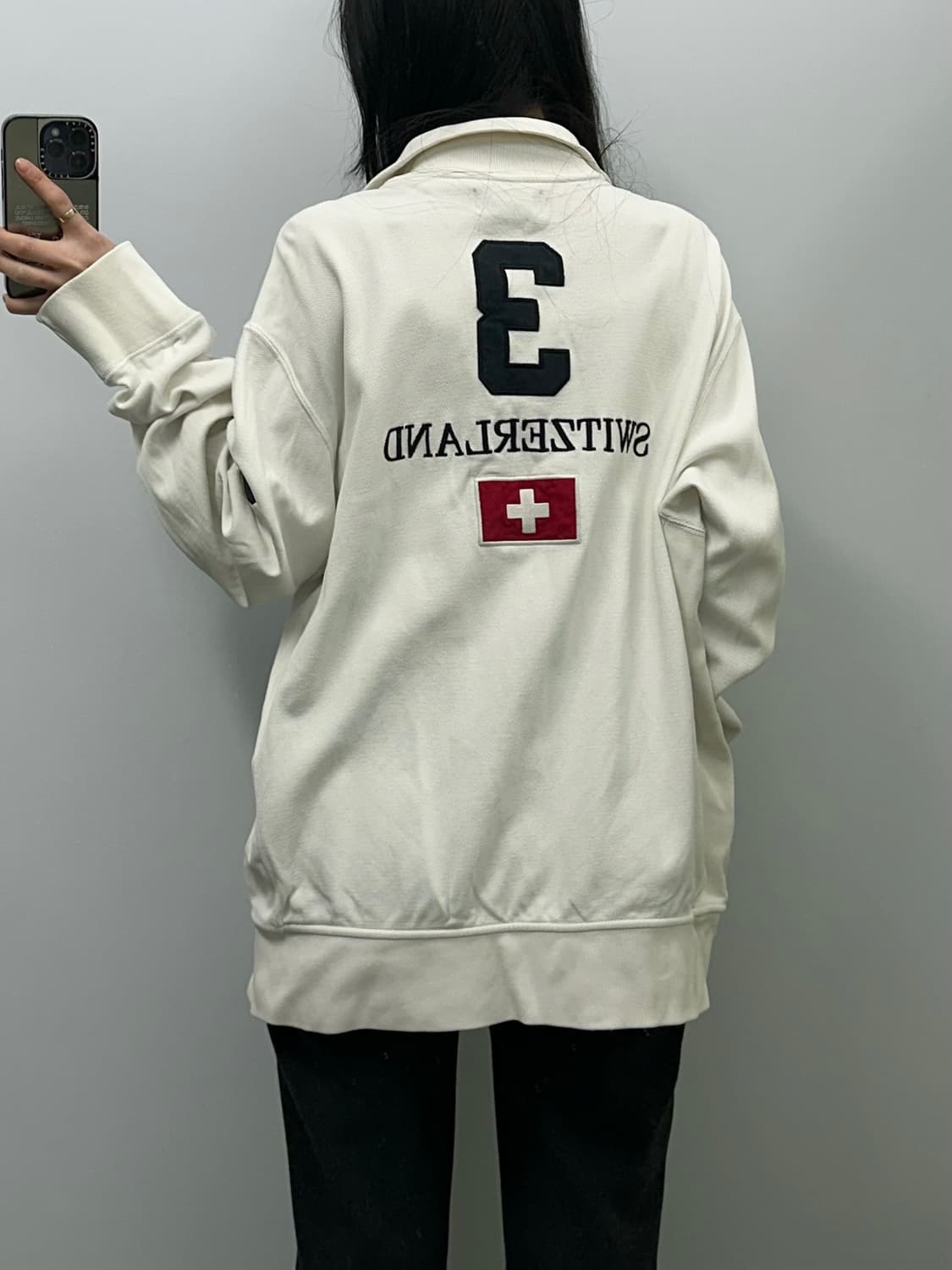 폴로 랄프로렌 빅포니 스위스 화이트 넘버링 져지 상품이미지2