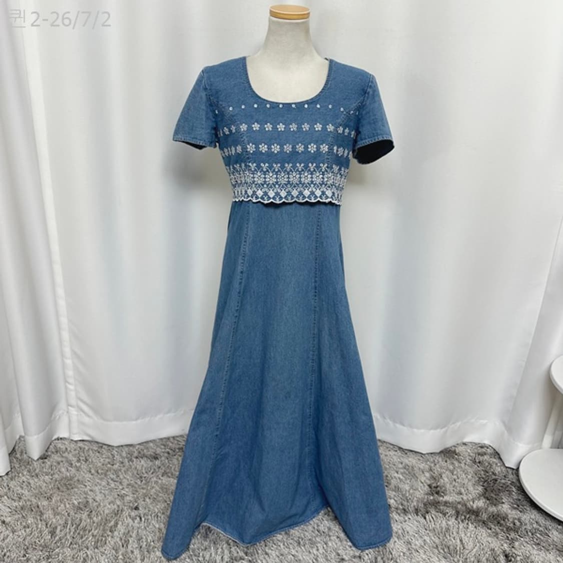 JODY 여자 100%면 데님반팔 롱원피스 SIZE 9 (55추천) 상품이미지1