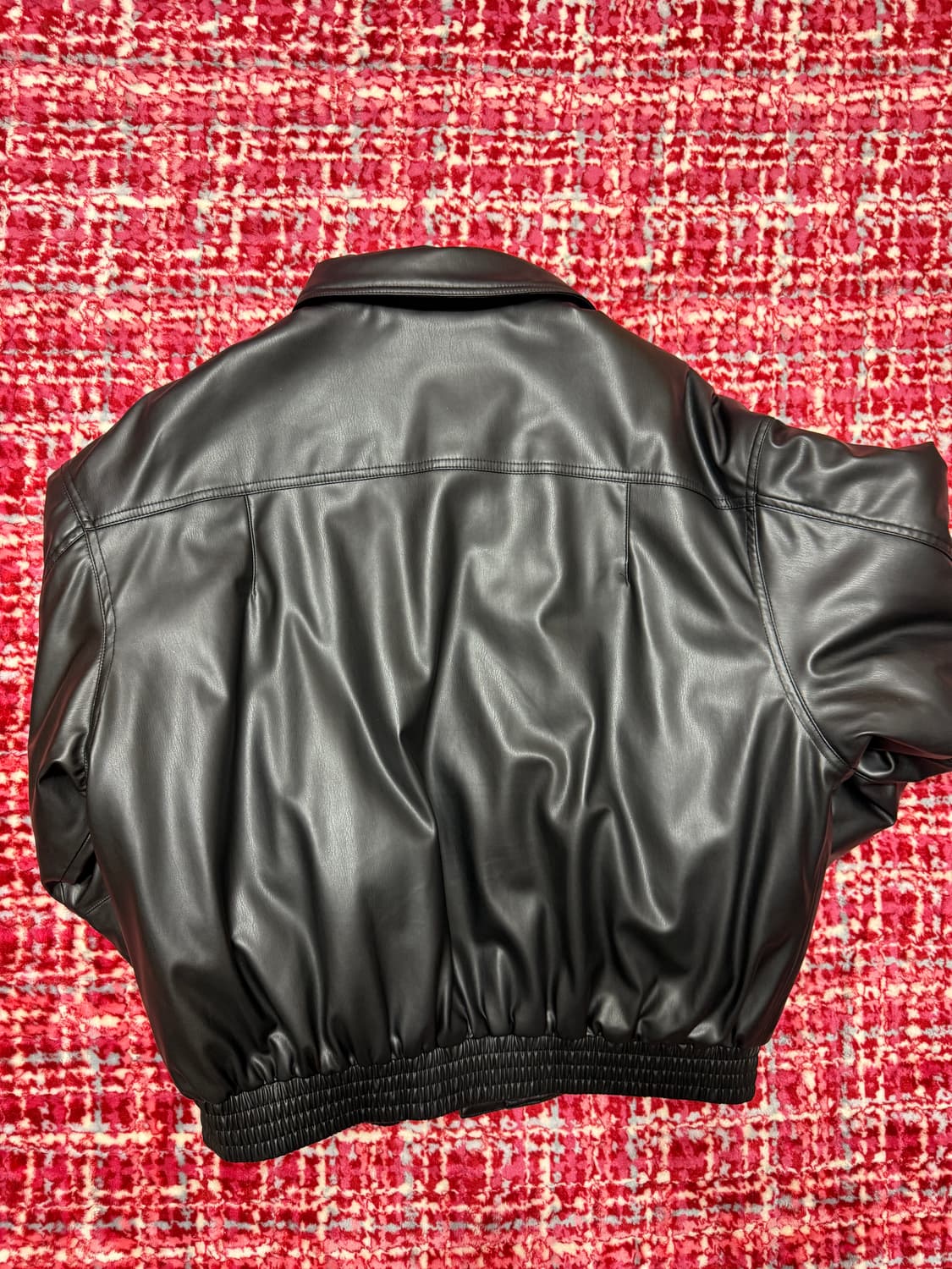 [L] 자라 발렌시아가 택시 블루종st 패디드 레더 자켓 상품이미지2