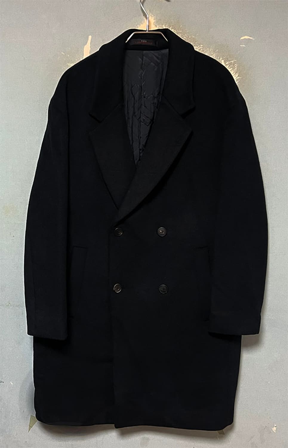 SIEG 지이크 남자 모직 롱코트 블랙 오버핏 L 100 상품이미지1