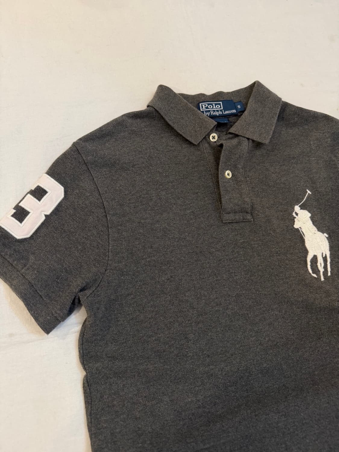 폴로 랄프로렌 빅포니 치프키프 반팔 카라티 그레이 상품이미지2