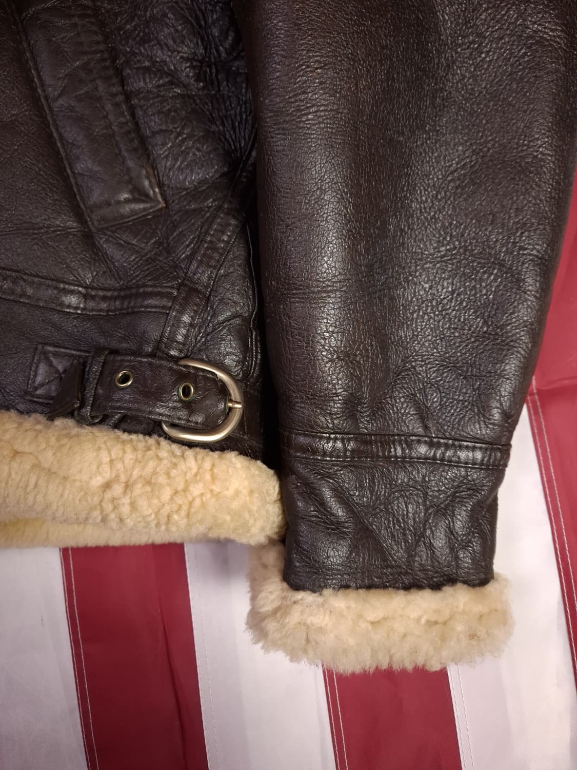 미공군 B-3 TYPE 리얼레더 항공 폭격기 무스탕  상품이미지6