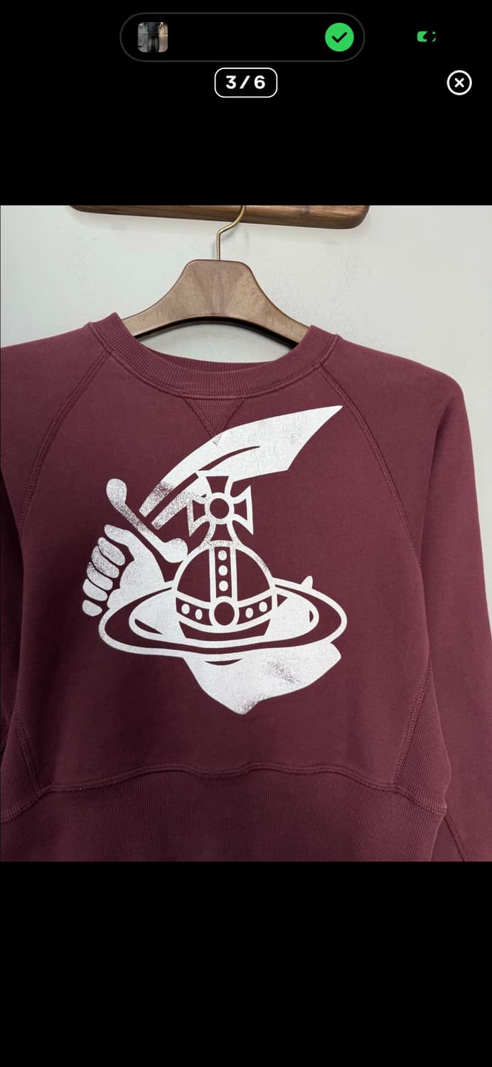 비비안 웨스트우드 앵글로매니아 버건디 스웻셔츠A3552 상품이미지3