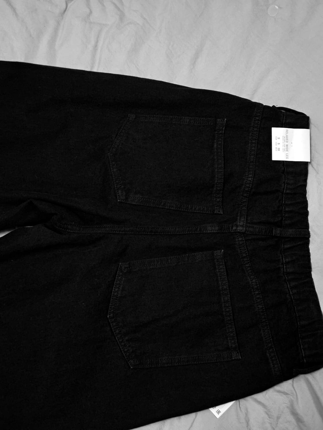 자라 와이드 블랙 팬츠 24fw 상품이미지2