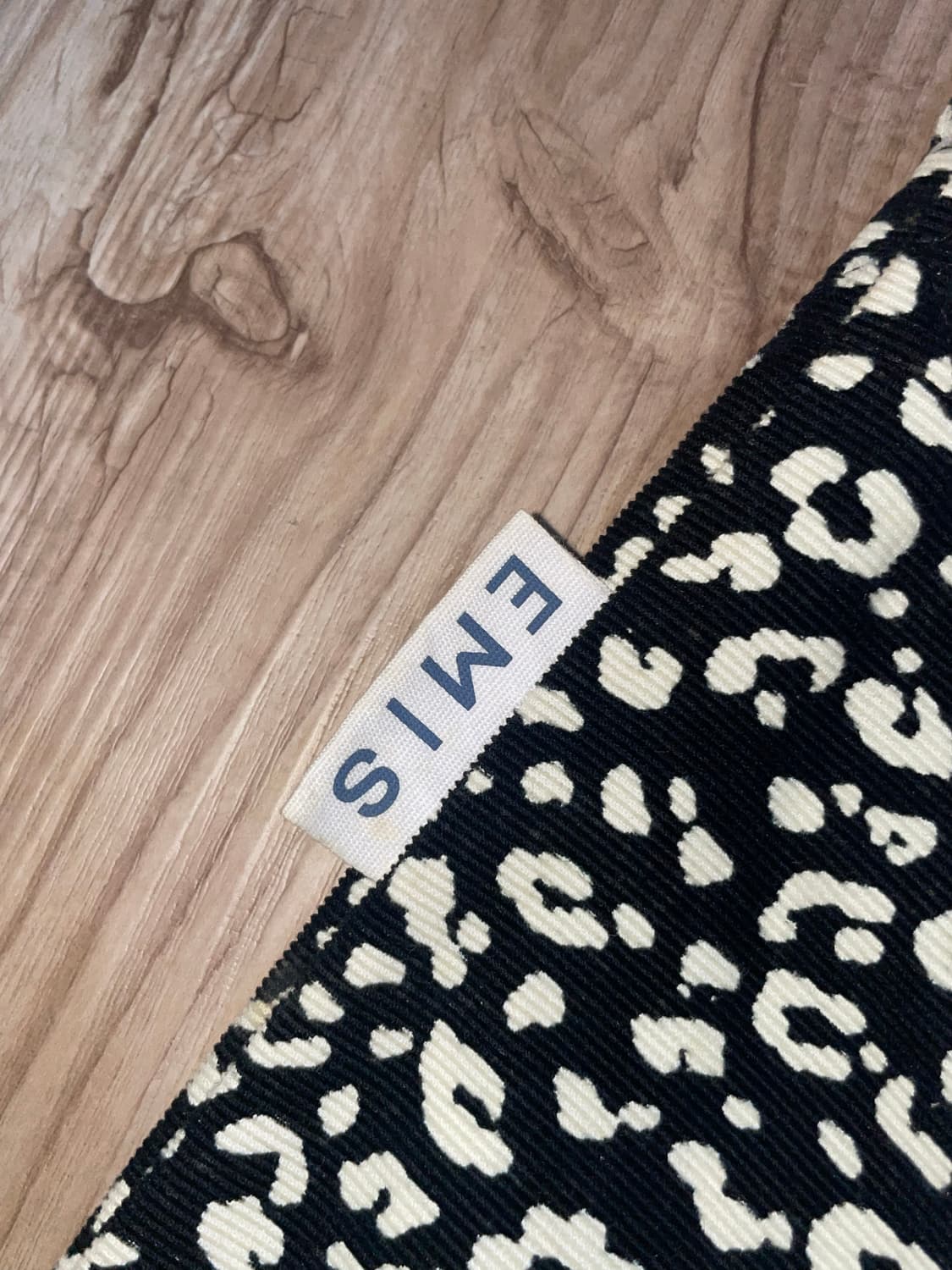 EMIS 레오파드 코듀로이 에코백 상품이미지3