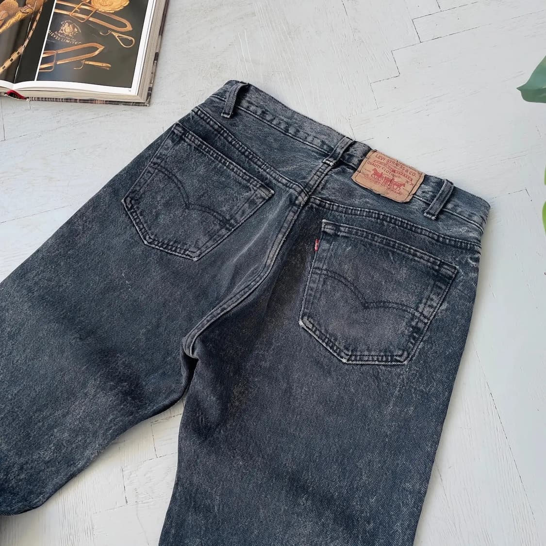 🇺🇸 90‘s 빈티지 리바이스 501 워시드 스트레이트핏 상품이미지2