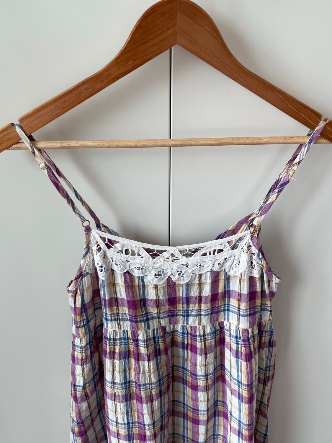 Abc une face 하구미 체크 레이스 뷔스티에 원피스 상품이미지9