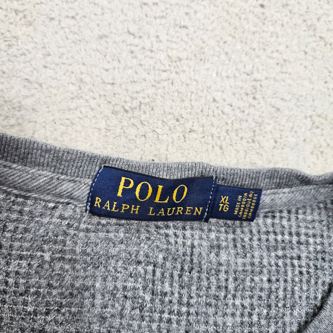 폴로 랄프 로렌 와플 롱슬리브 XL 상품이미지4