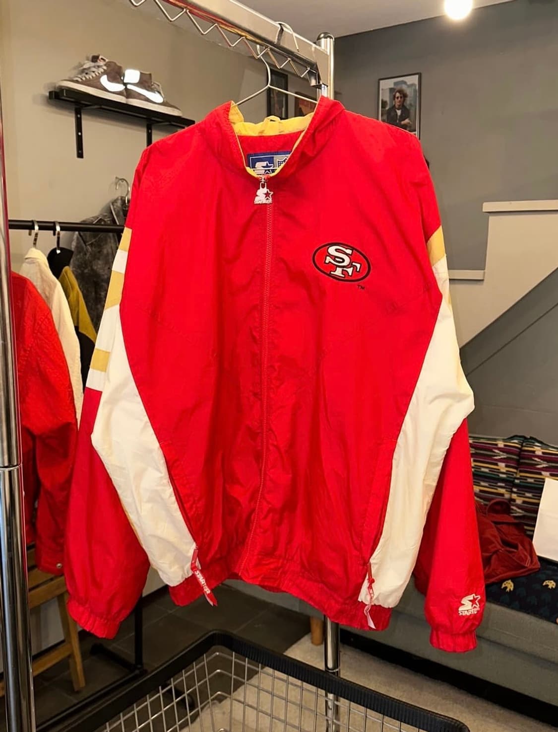 스타터 센프란시스코 49ers 바람막이 xl 사이즈5만원에 판매합니다.  상품이미지1