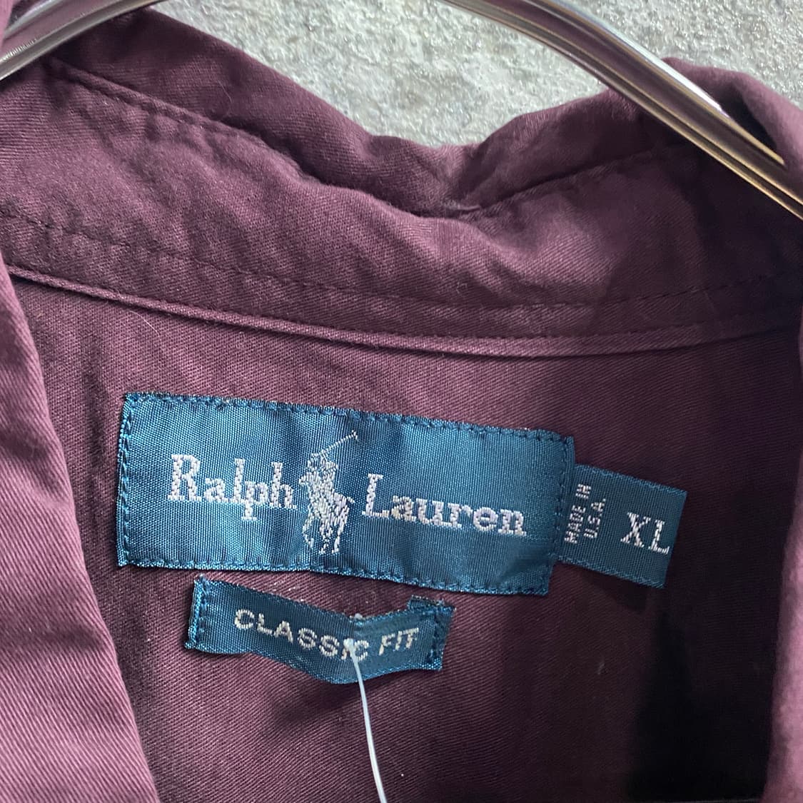 폴로 랄프로렌 버건디 클래식핏 셔츠 B3084 상품이미지3