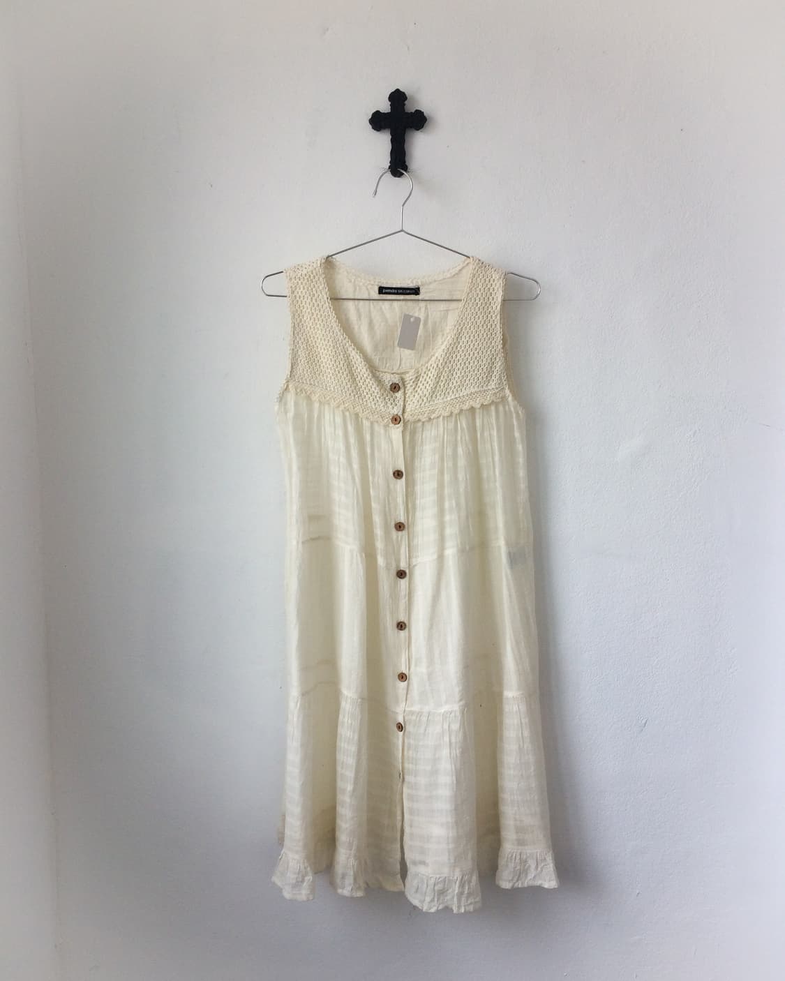 Crochet layered sleeveless onepiece 상품이미지2