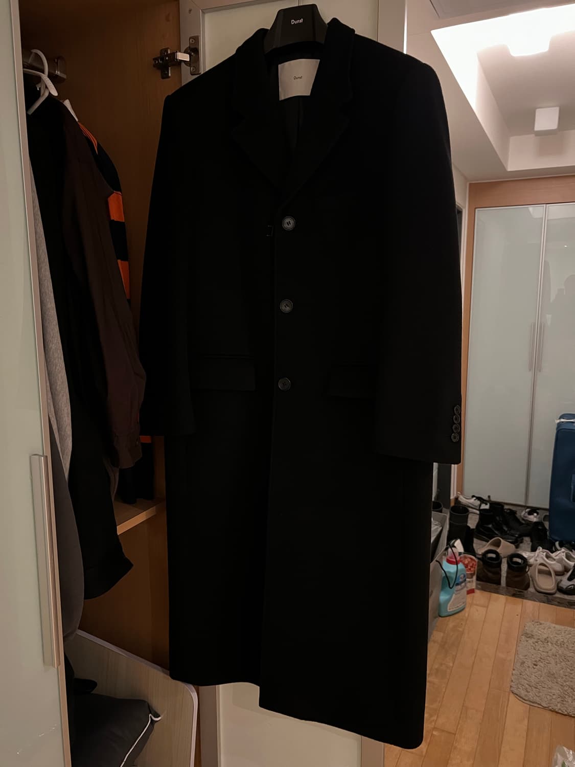 던스트 체스터필드 싱글 롱 코트 상품이미지1