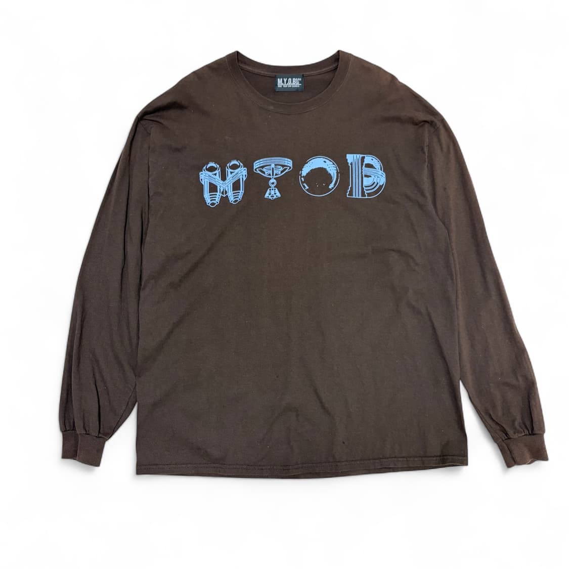 M.Y.O.B NYC 로고 롱슬리브 브라운 상품이미지1