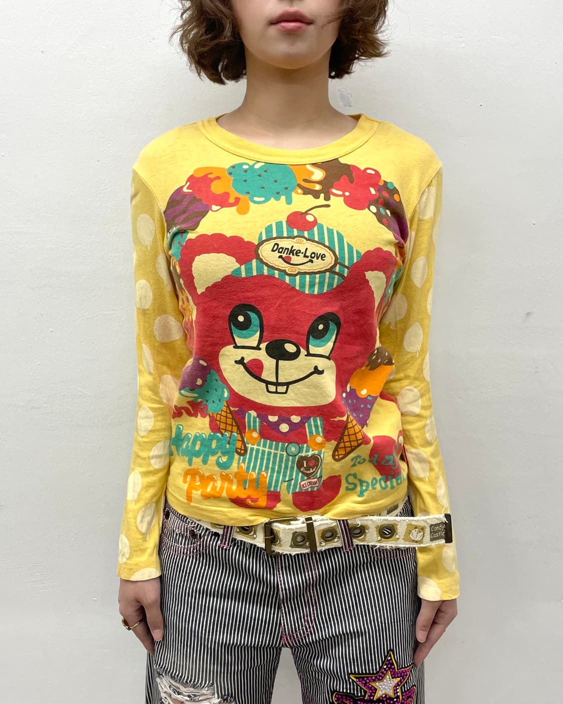 Love Revolution Bear Dot Yellow Sleeve 상품이미지2
