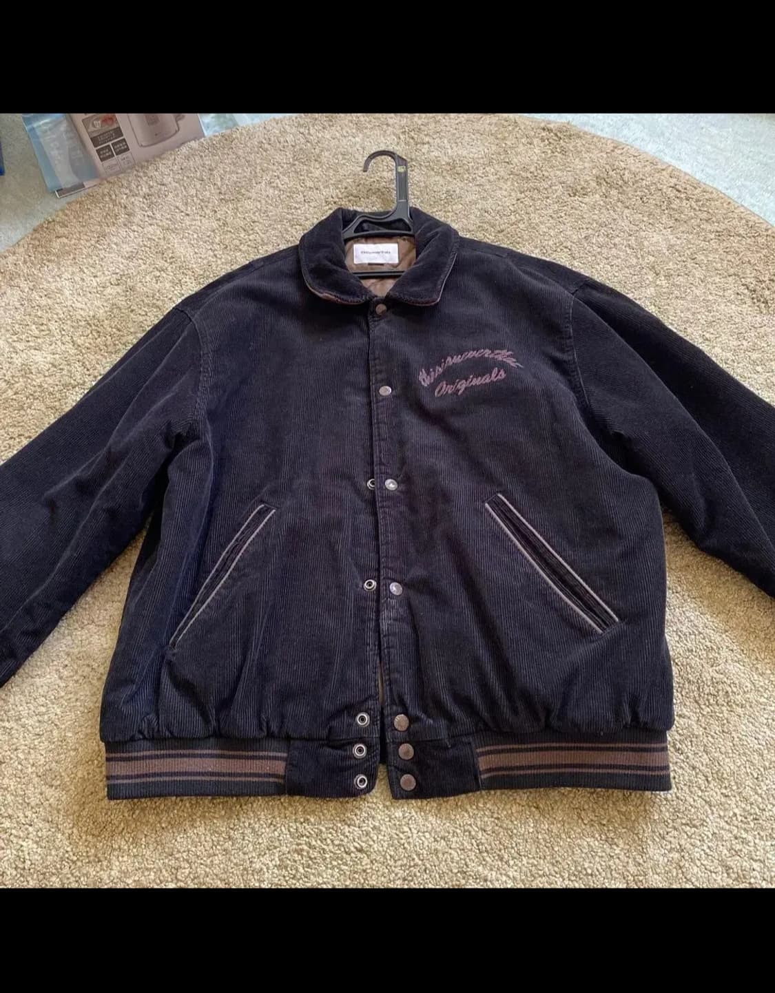 디스이즈네버댓 코듀로이 바시티 다크 네이비 L 상품이미지1