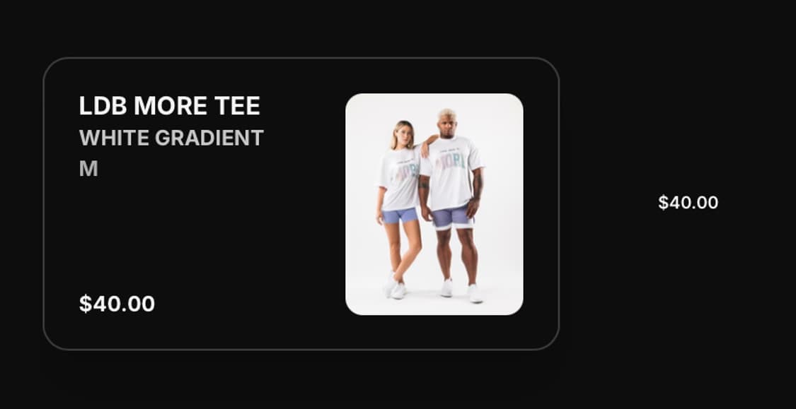 Alphalete 유니섹스 오버사이즈 LDB More 티셔츠 상품이미지5