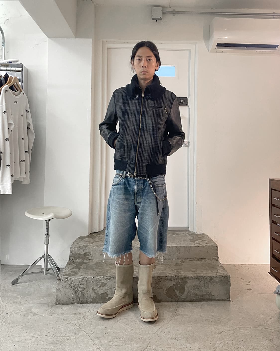 인디언 모터사이클 멜톤 울 자켓 / 40 상품이미지9