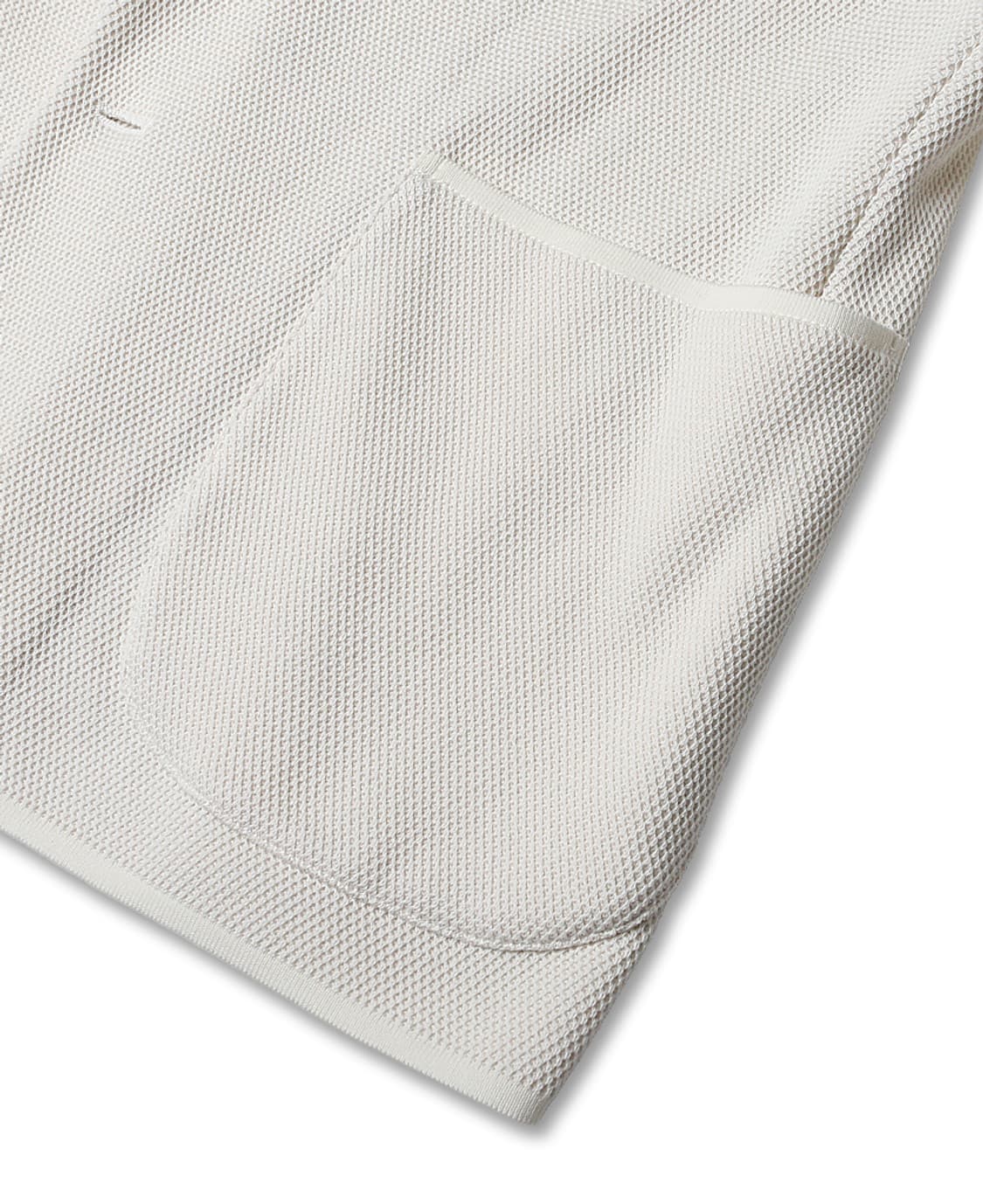 스트라스부르고 [Strasburgo] 오프 화이트 럭셔리 와플 니트 자켓 상품이미지4