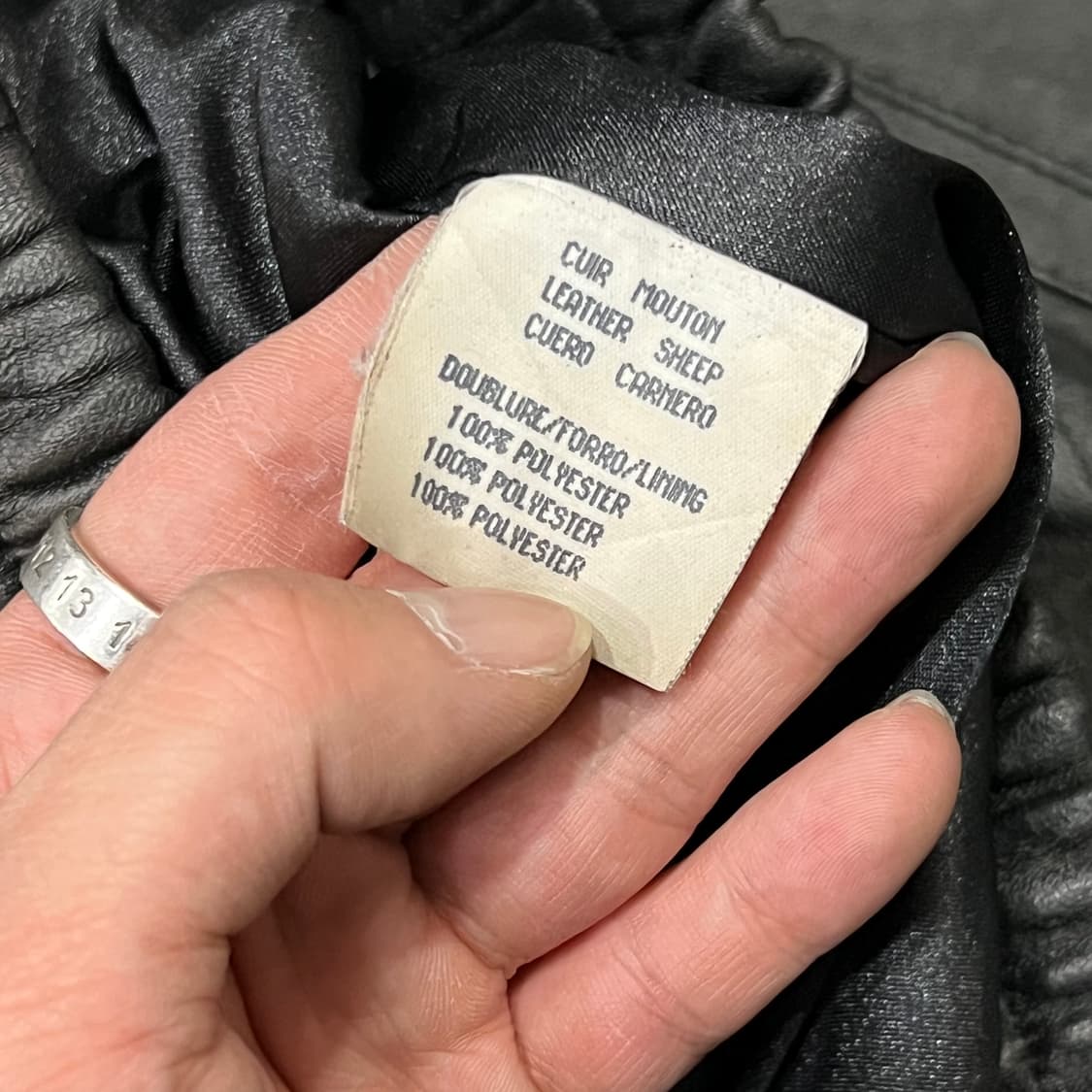  알랭 가바 카라 레더 블루종 y14901 상품이미지6