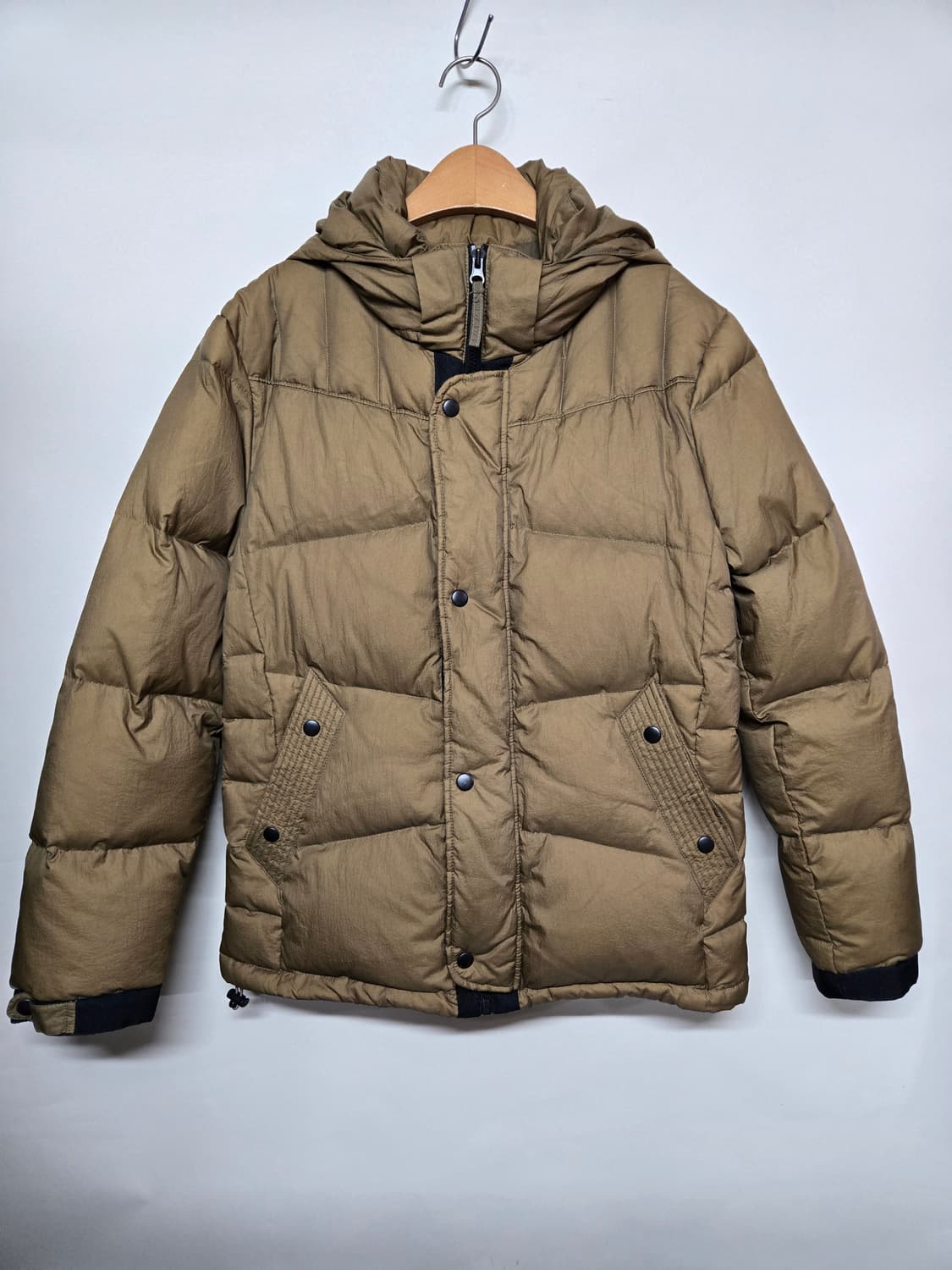 지오지아  오리털 후드일체형 패딩 남100 상품이미지1