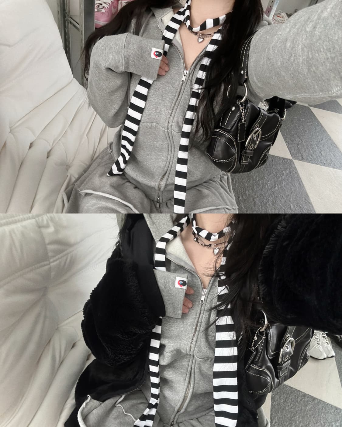 베이프 해적 마일로 빅로고 후드집업  상품이미지7