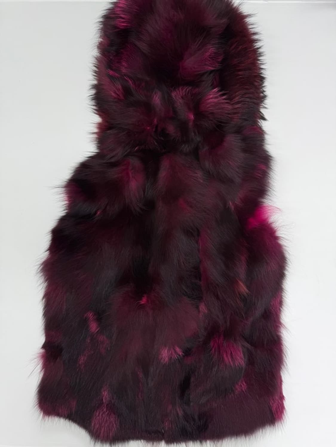 VTG FOX & RACCOON FUR HOOD VEST 상품이미지6