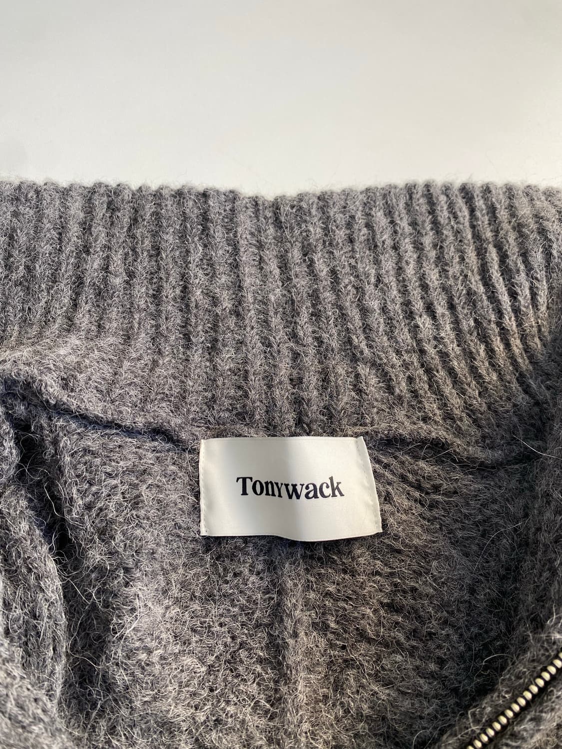 [L] 토니웩 알파카 울 니트 하프집업 상품이미지7
