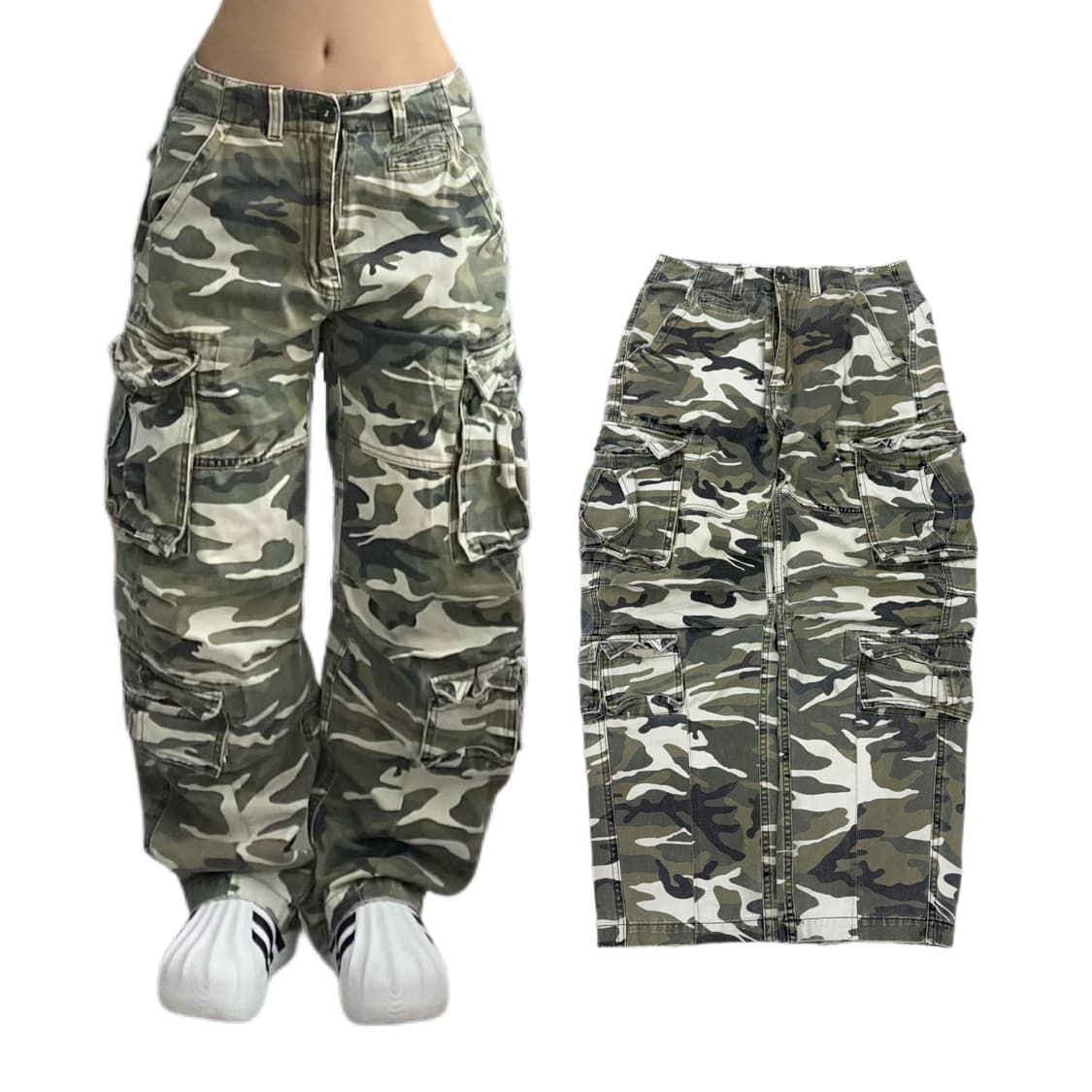 카모 Y2K 멀티포켓 탄창 유틸리티 카고팬츠 상품이미지1