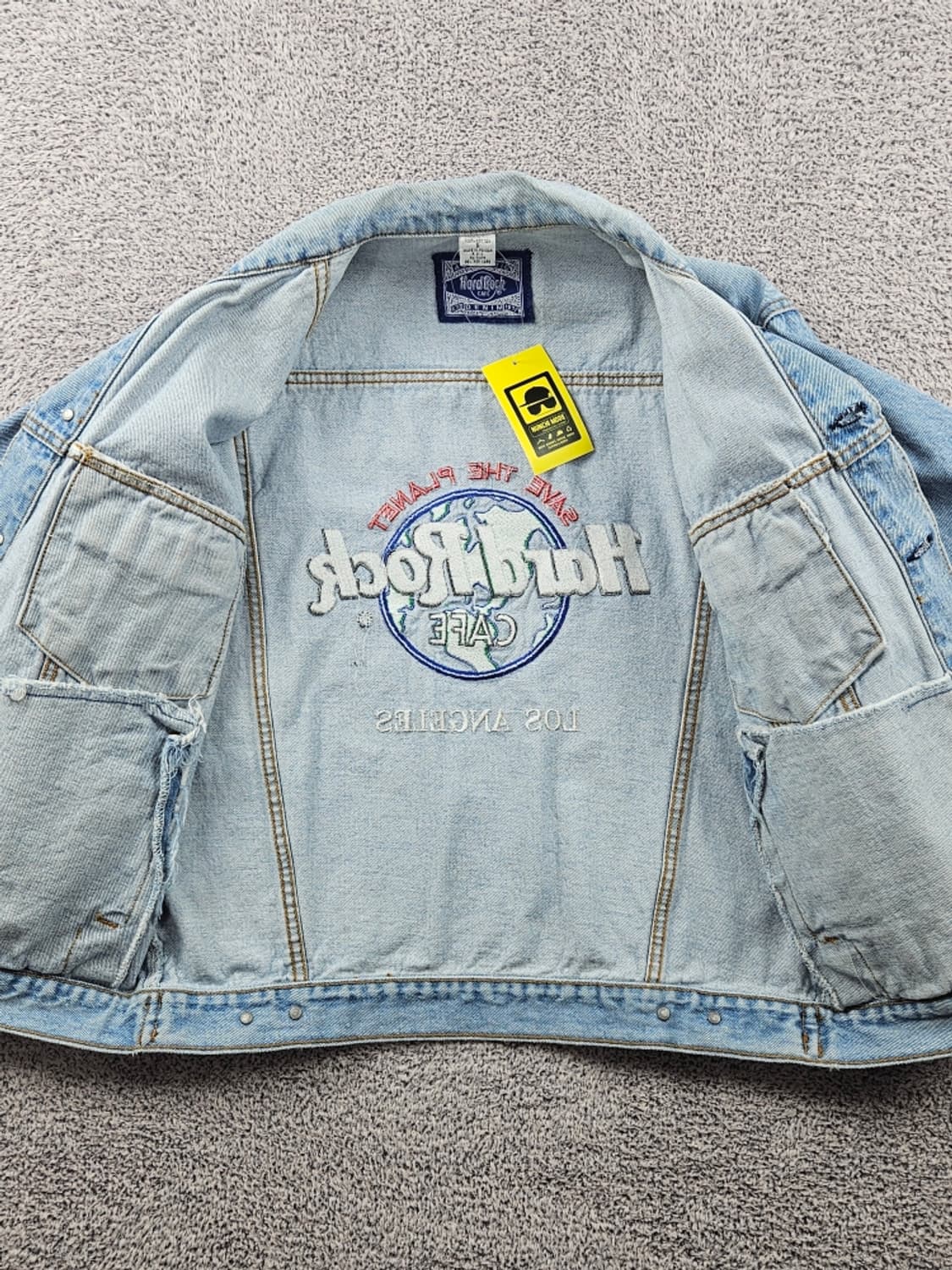 하드락카페 자수 백로고 데님 트러커 자켓 ( S ) / 8737 상품이미지10