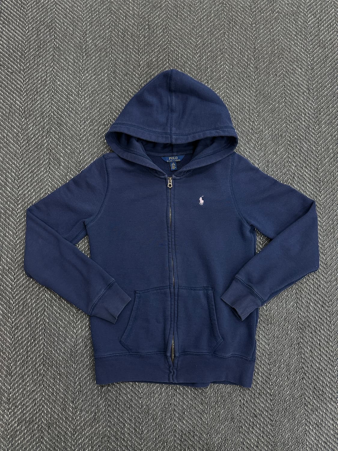 폴로 후드집업 네이비 상품이미지1
