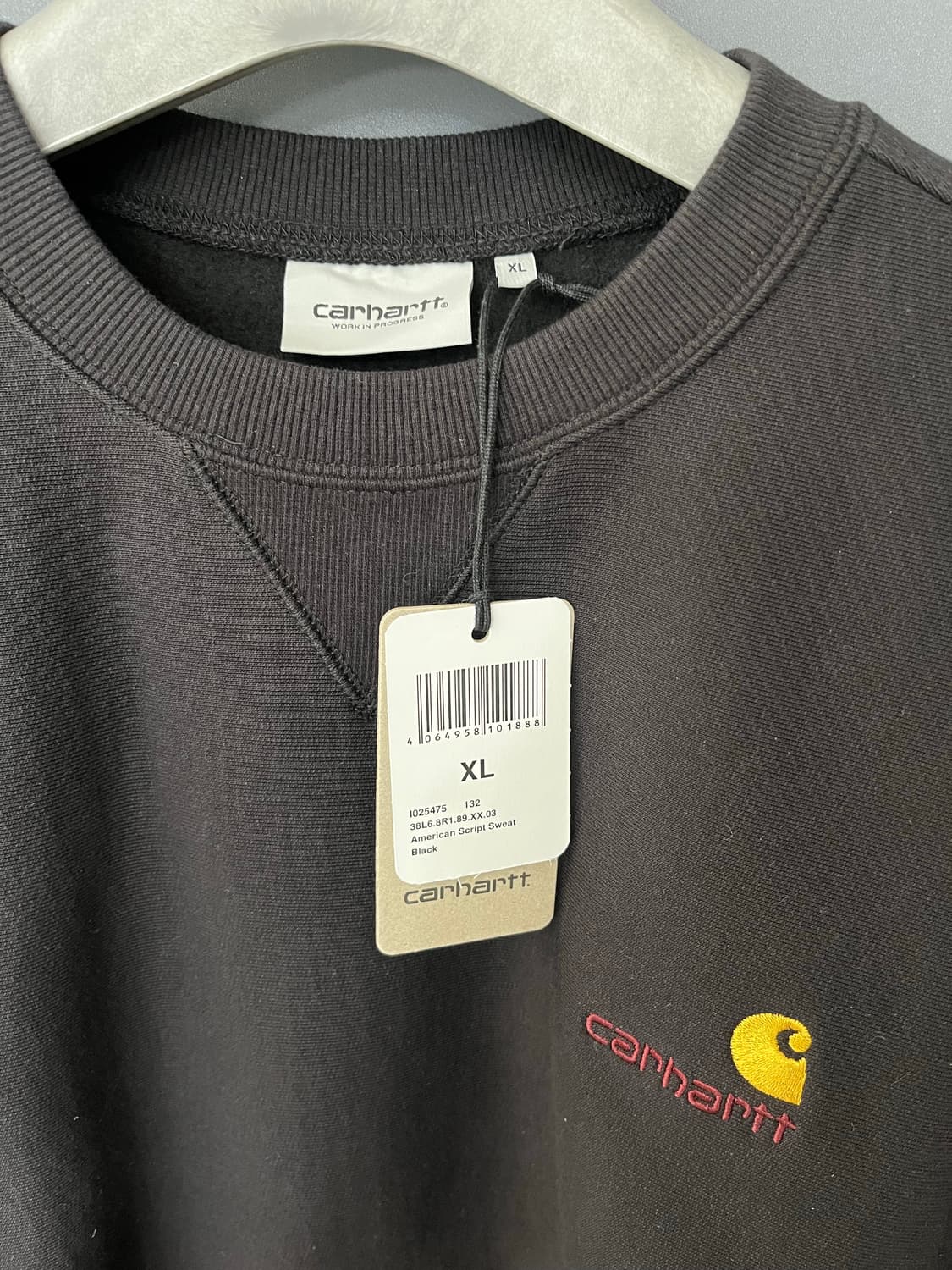 [새상품] 칼하트 wip 기모 맨투맨 블랙 XL 상품이미지2