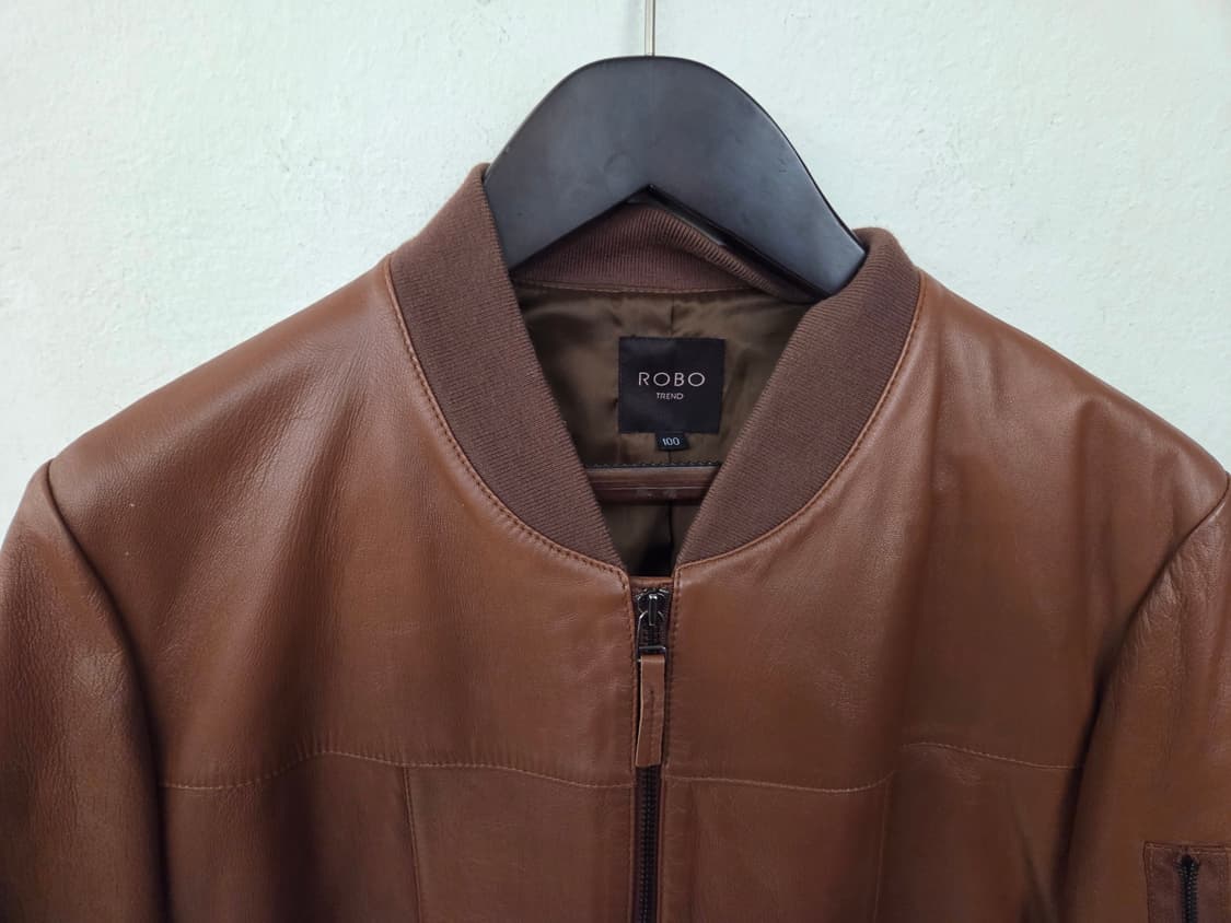 ROBO TREND 가죽 MA-1 자켓 100 상품이미지2