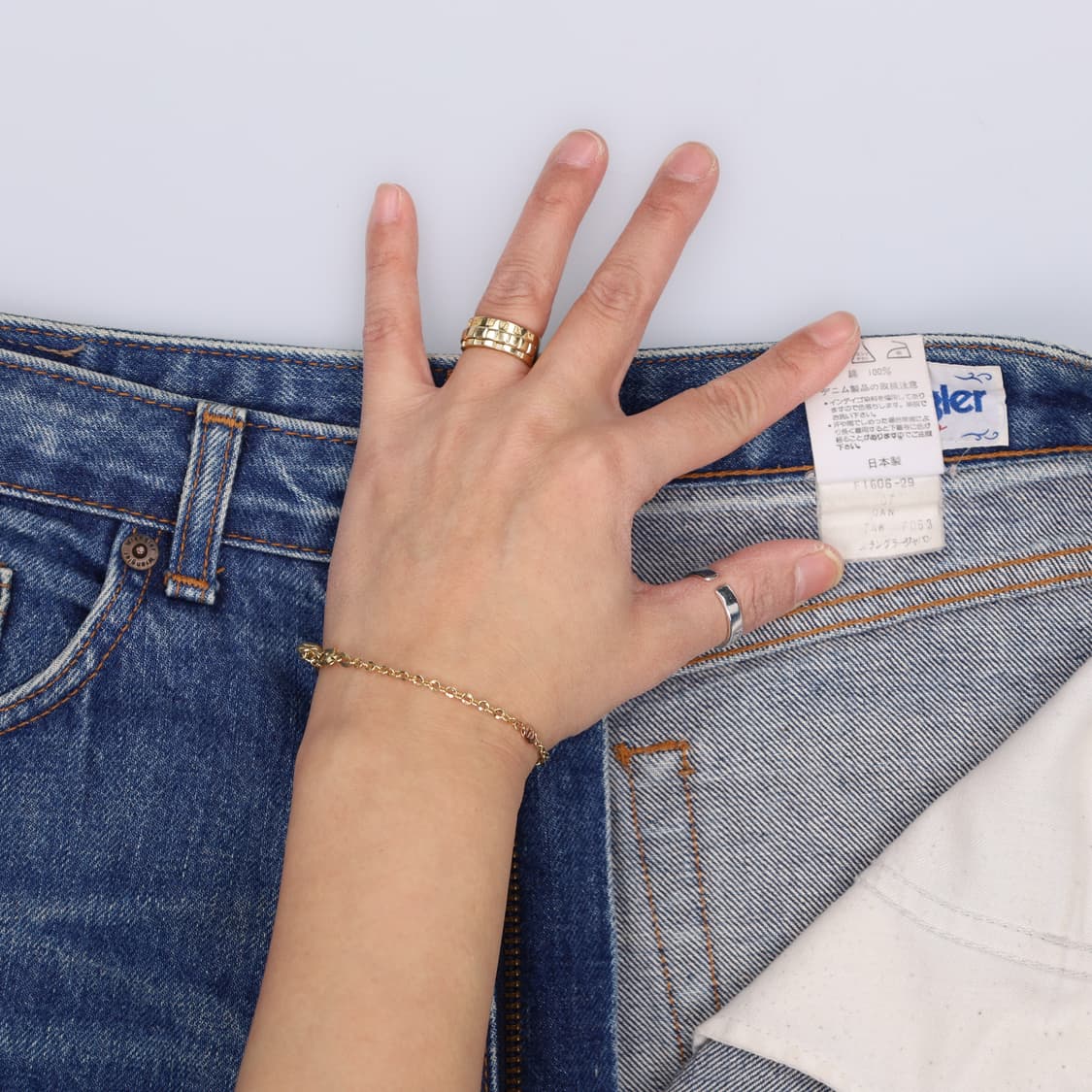 34-4 랭글러 와이드 데님팬츠 0219H1 상품이미지6