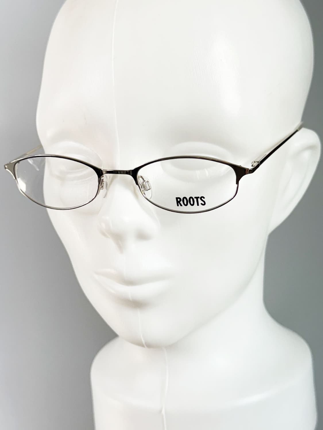 90s ROOTS 실버 메탈 슬림 오벌 프레임 빈티지 안경 상품이미지8