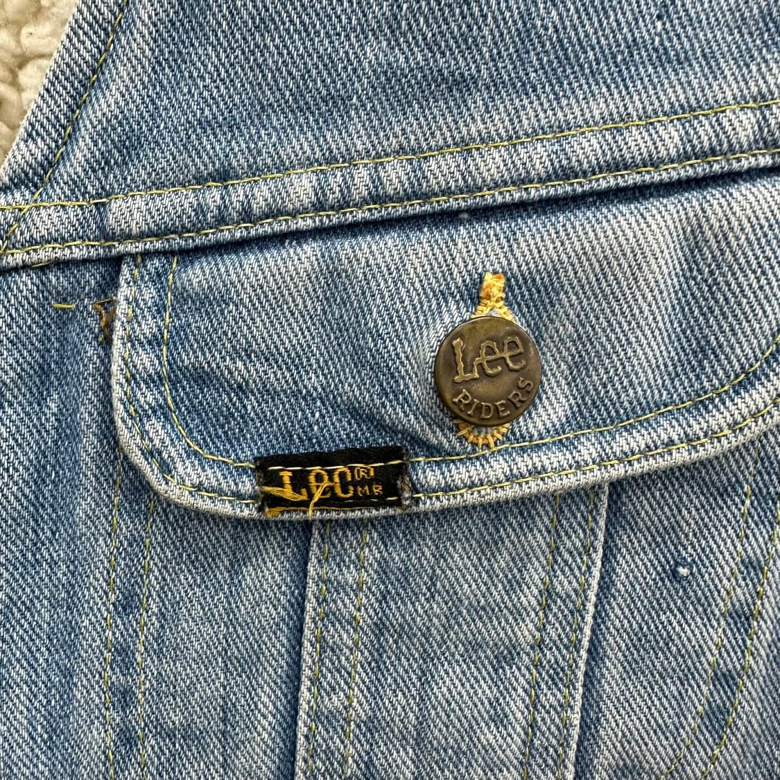 95 LEE 리 80's 남자 스톰라이더 데님 쉐르파 조끼 베스트 상품이미지4