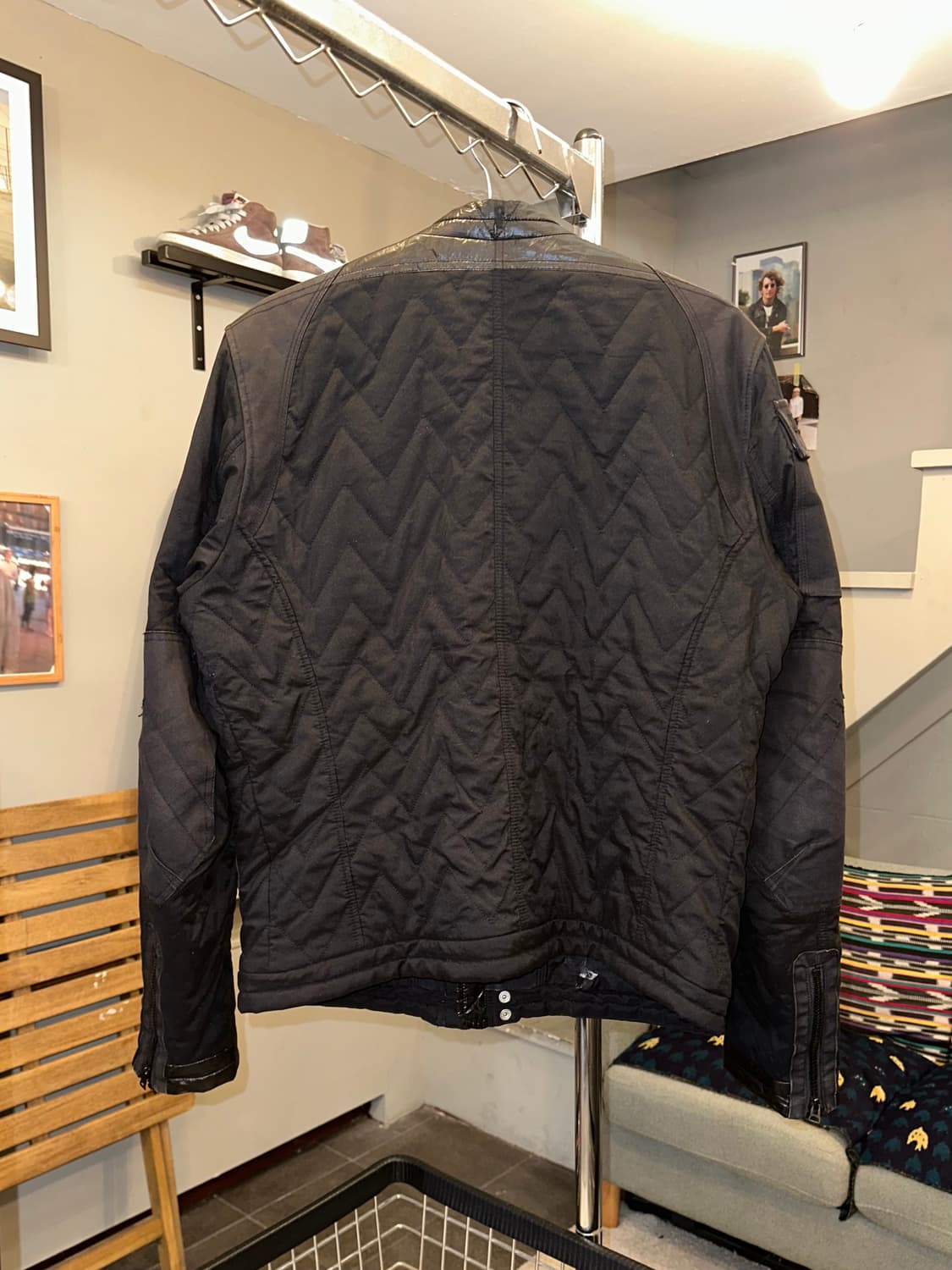 Diesel nylon/cotton multi quilted jacket 상품이미지9