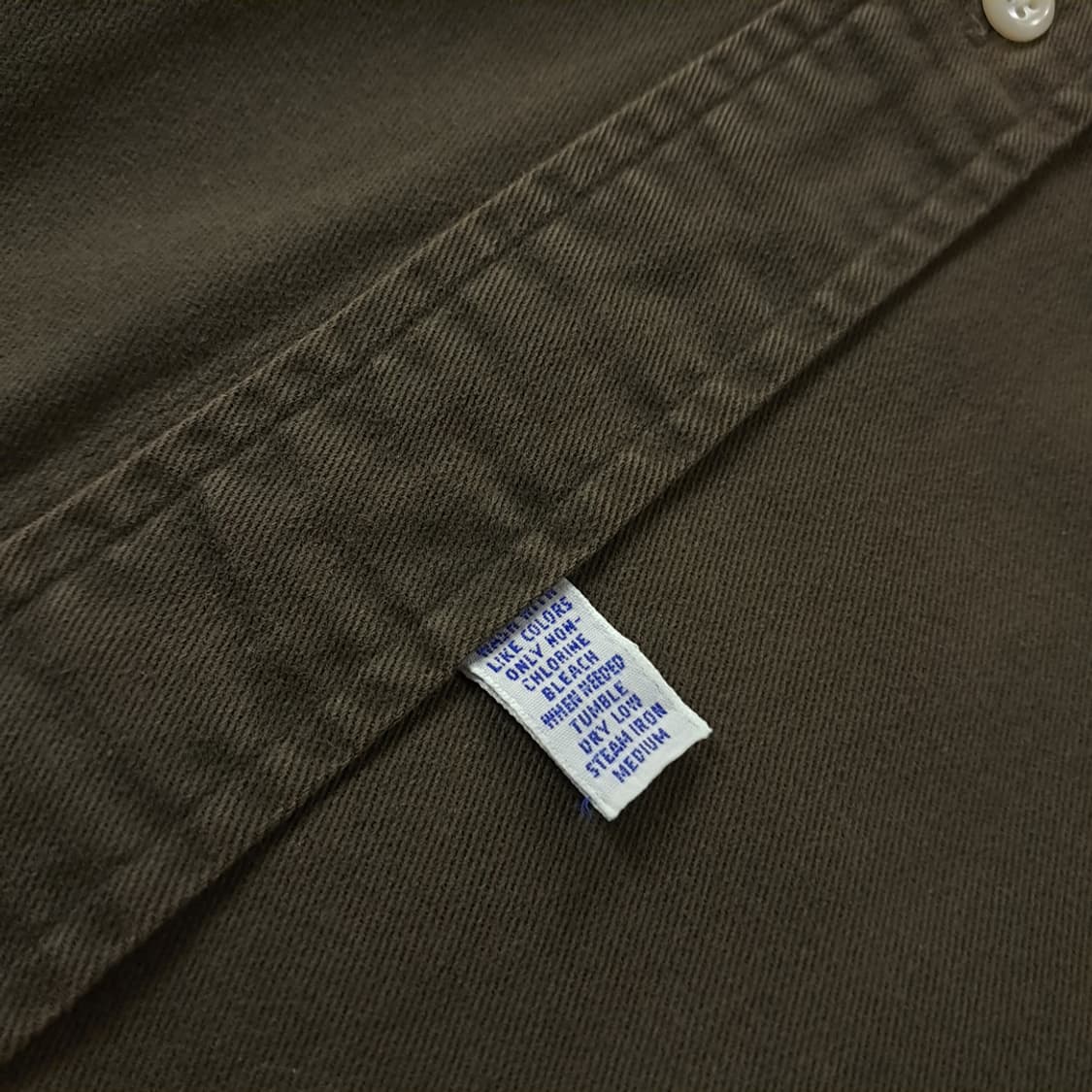 CK266 L 폴로 90s 미국판 다크 올리브 셔츠 남방 상품이미지5