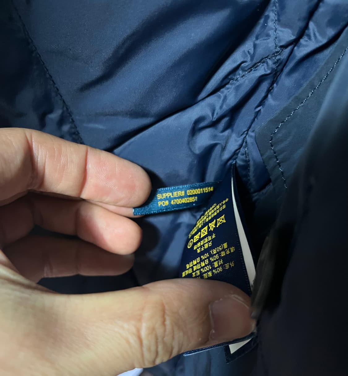 폴로 랄프로렌 네이비 덕다운 필드자켓 m65 상품이미지6