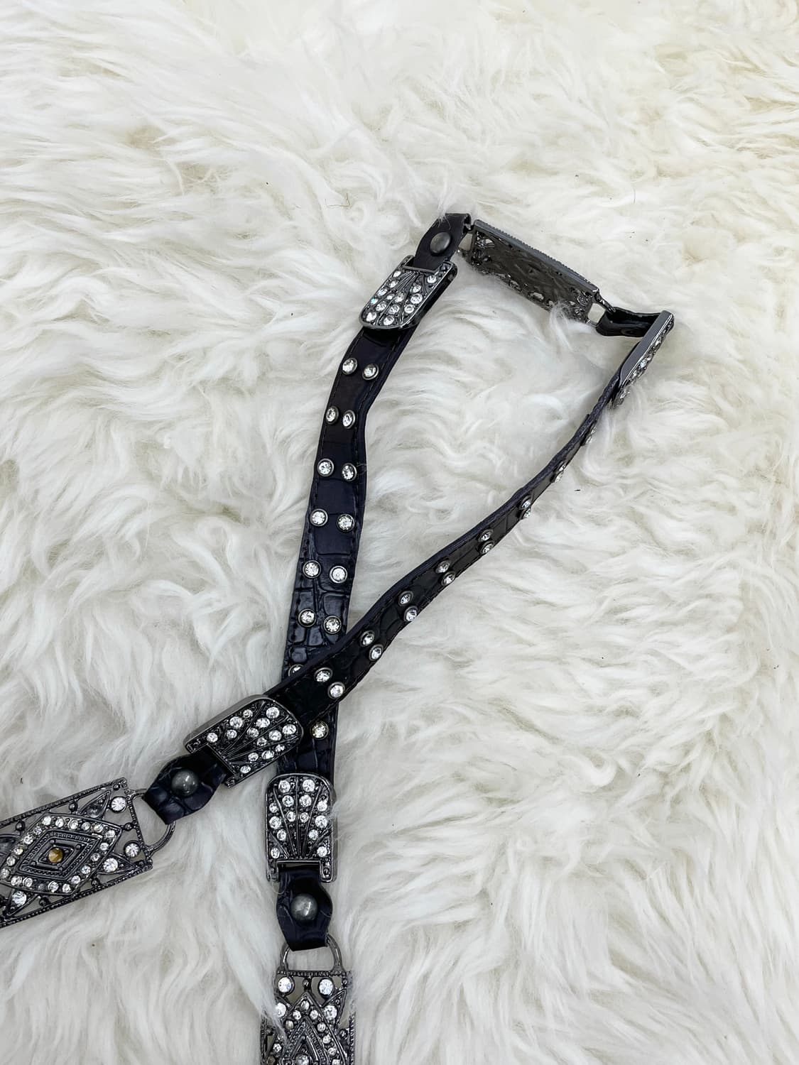 블랙페어리 큐빅 체인 버클 벨트 상품이미지5