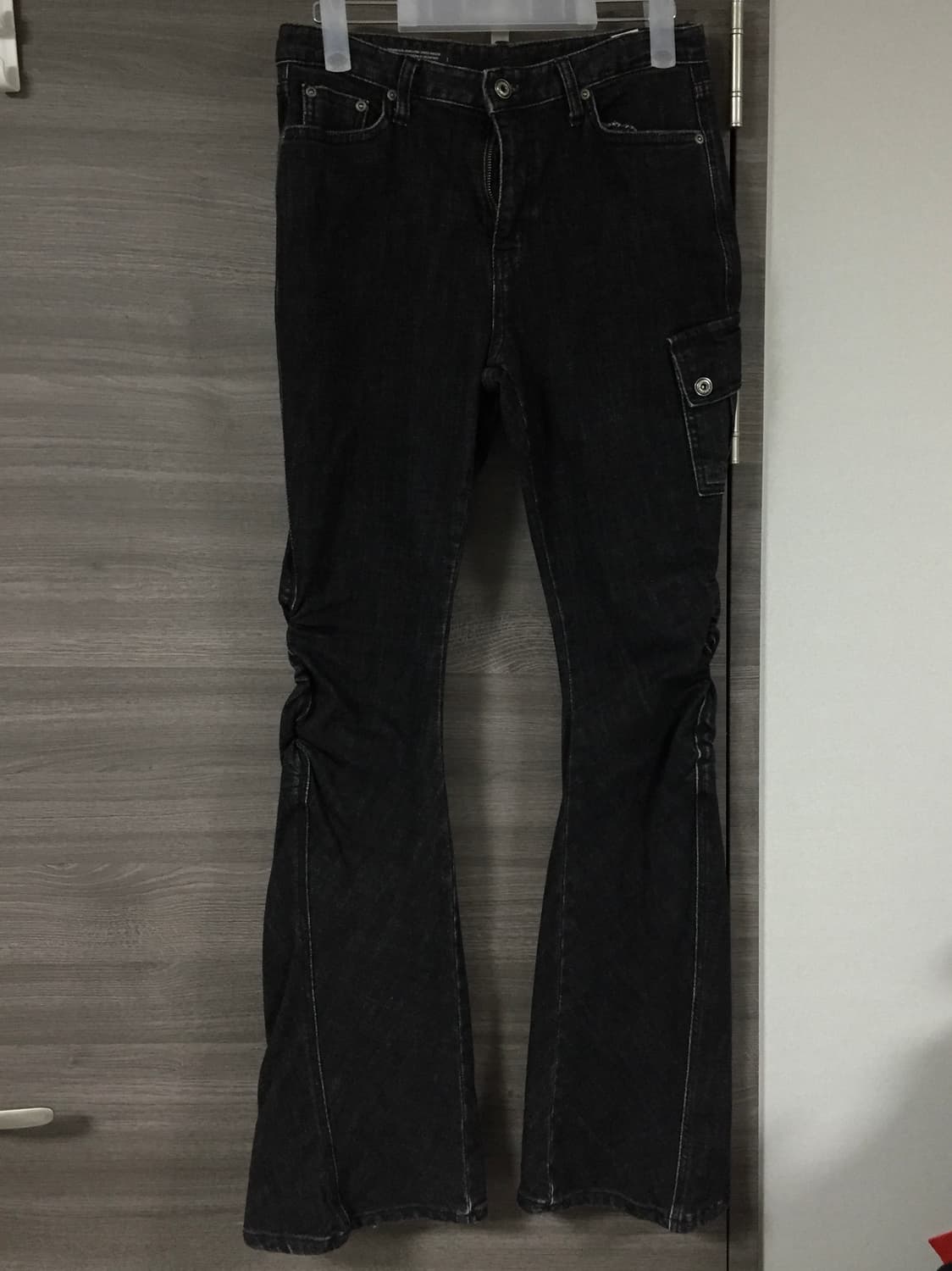 [L] 보헤미안서울 스노우 워시드 셔링 부츠컷 팬츠 상품이미지2