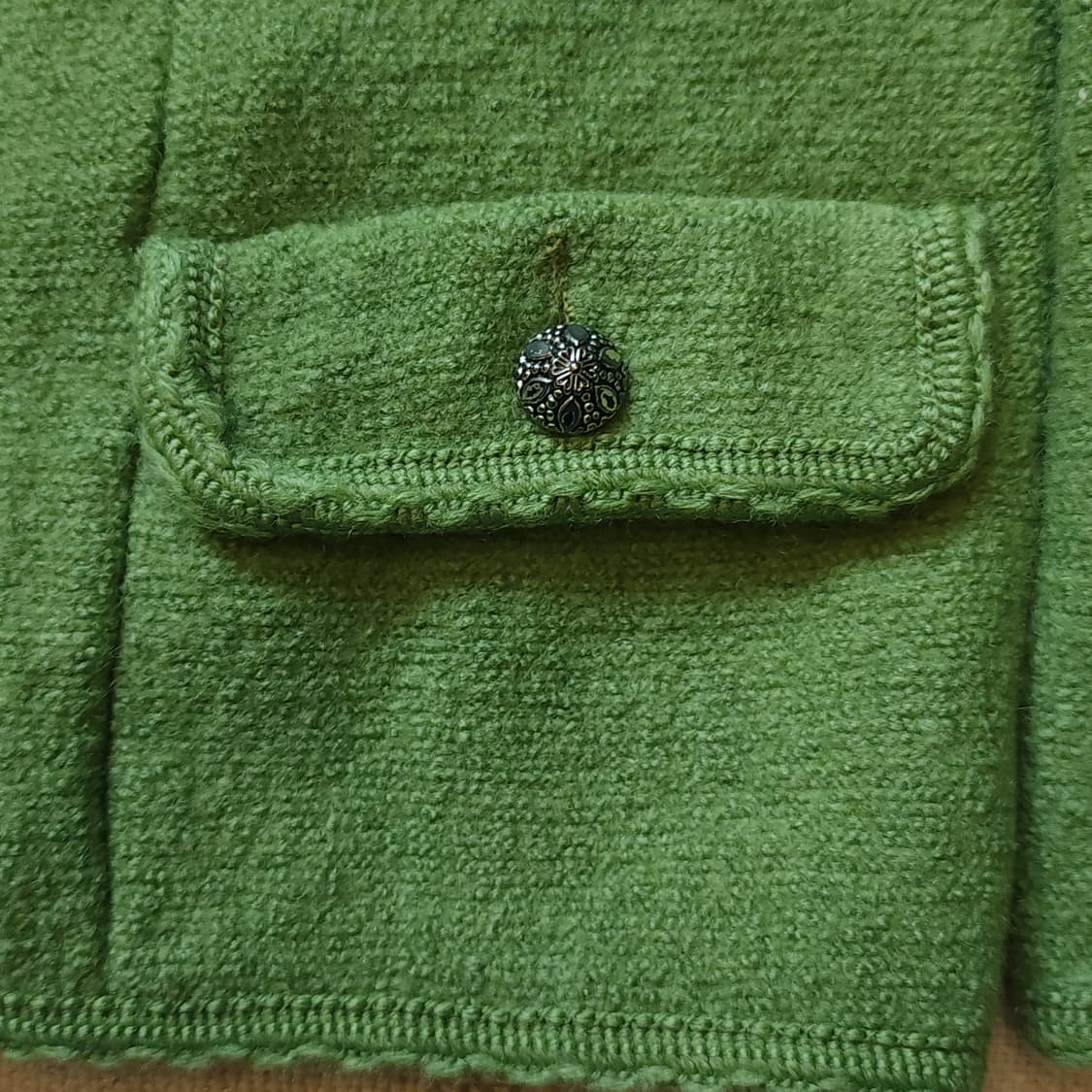 90s 울 트위드 자켓 프렌치 울 자켓 오스트리아 티롤자켓 빈티지 46 상품이미지7