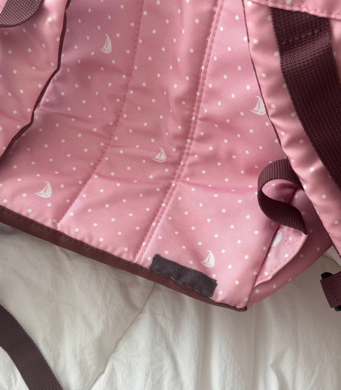 Olive des olive 올리브데올리브 딸기초코 도트 핀터깔 가방 상품이미지3