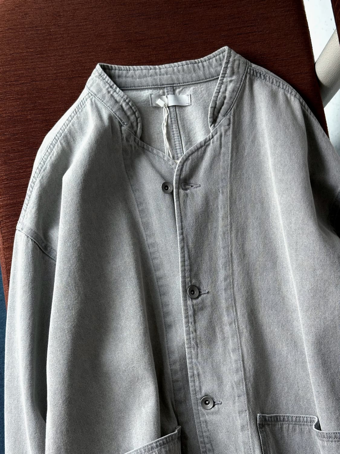 Ice Denim stand collar work jacket 상품이미지3
