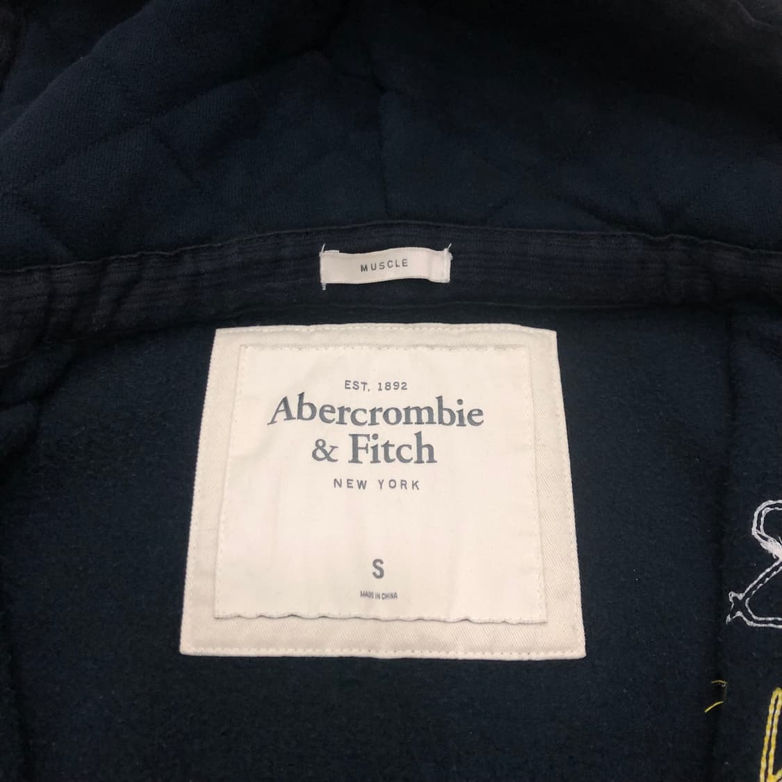 아베크롬비 후드 집업 자켓 네이비 S 상품이미지2