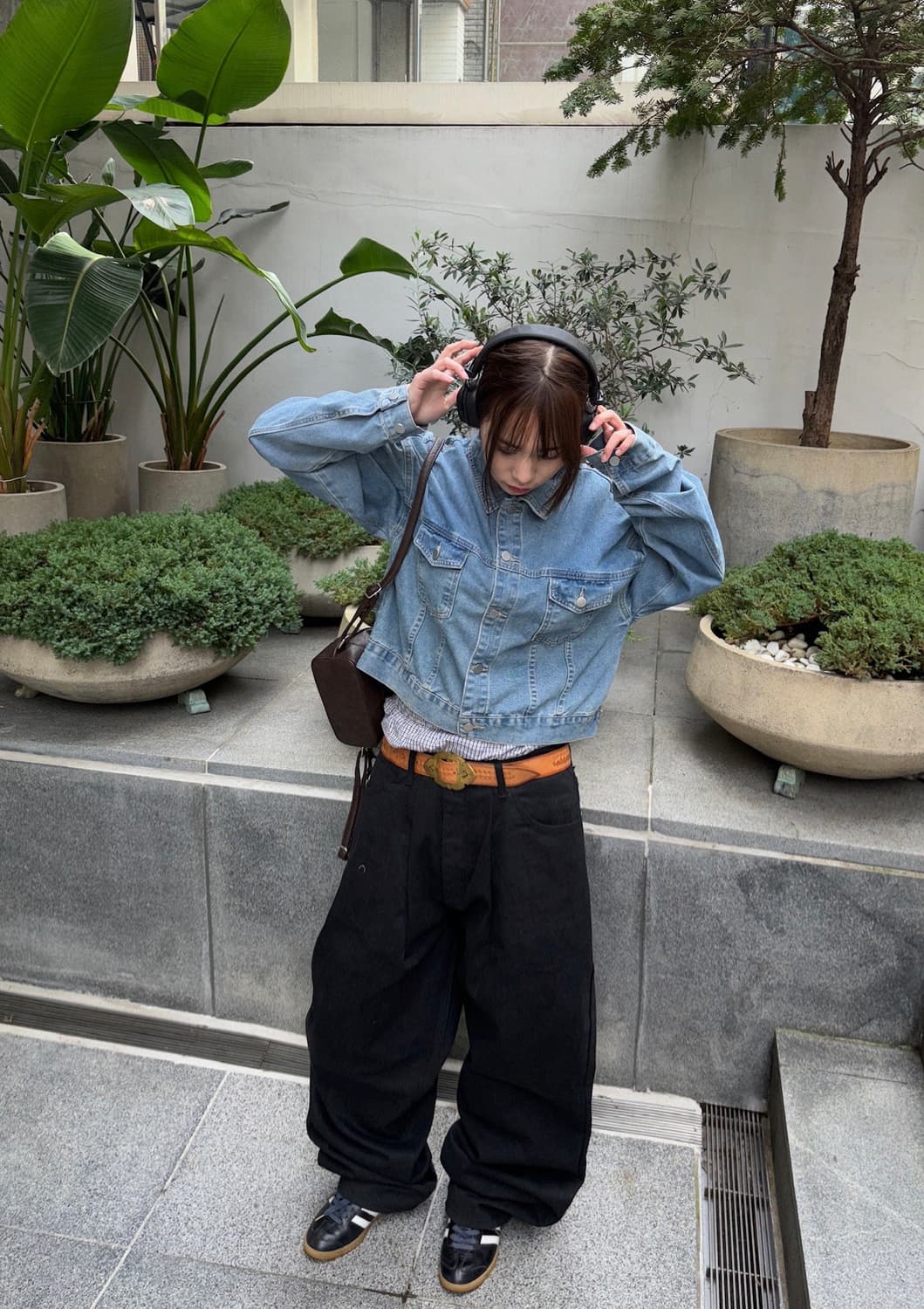 *Pre order [unisex] 시티 워크 빈티지 세미크롭 청자켓 상품이미지6