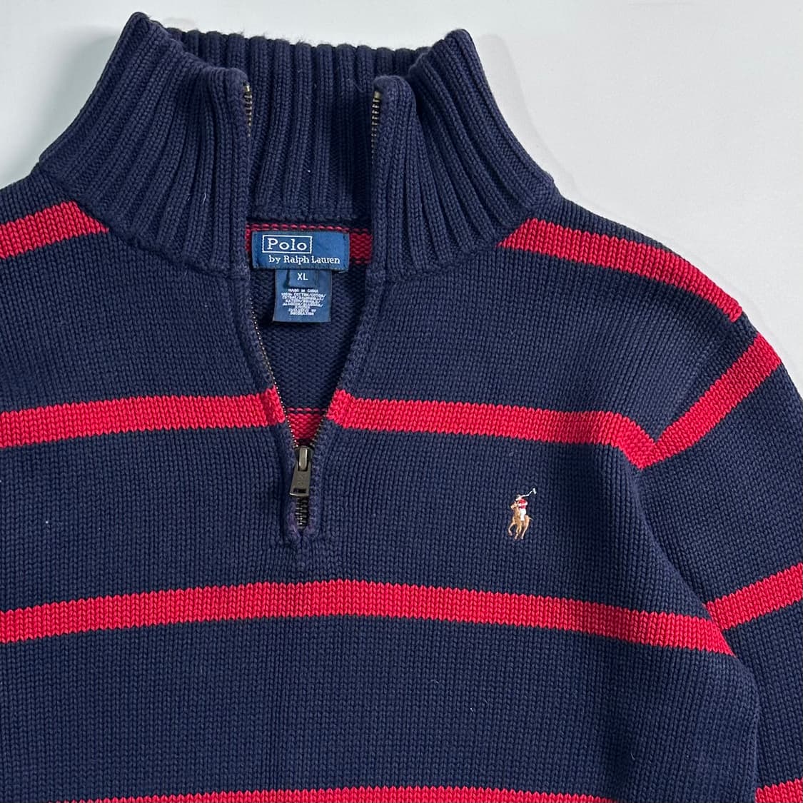폴로 랄프로렌 보이즈 스트라이프 반집업 상품이미지3