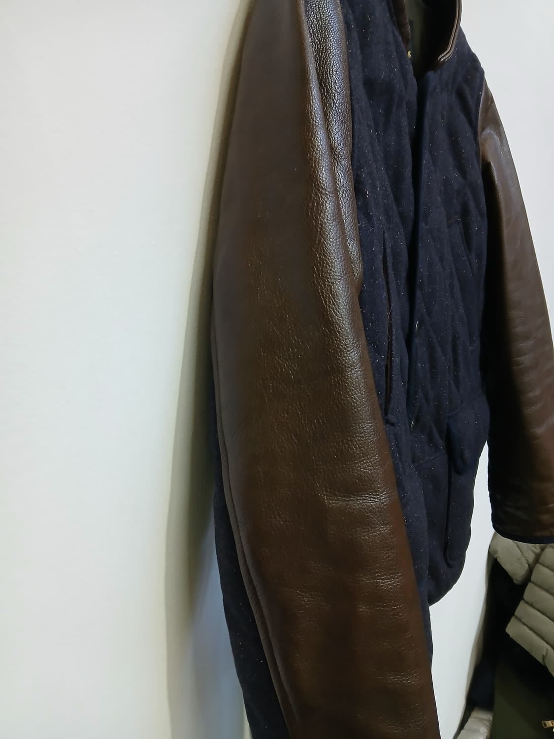 Customellow 퀼팅  염소가죽 울 자켓 38 상품이미지2