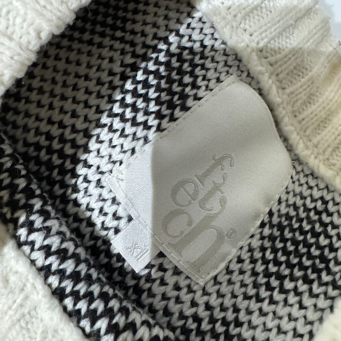 Fetch  체커 크루넥 니트 XL 상품이미지5